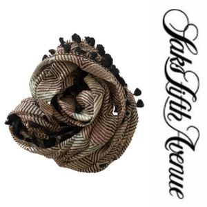 Saks Fifth Avenue Oblong Linen Scarf